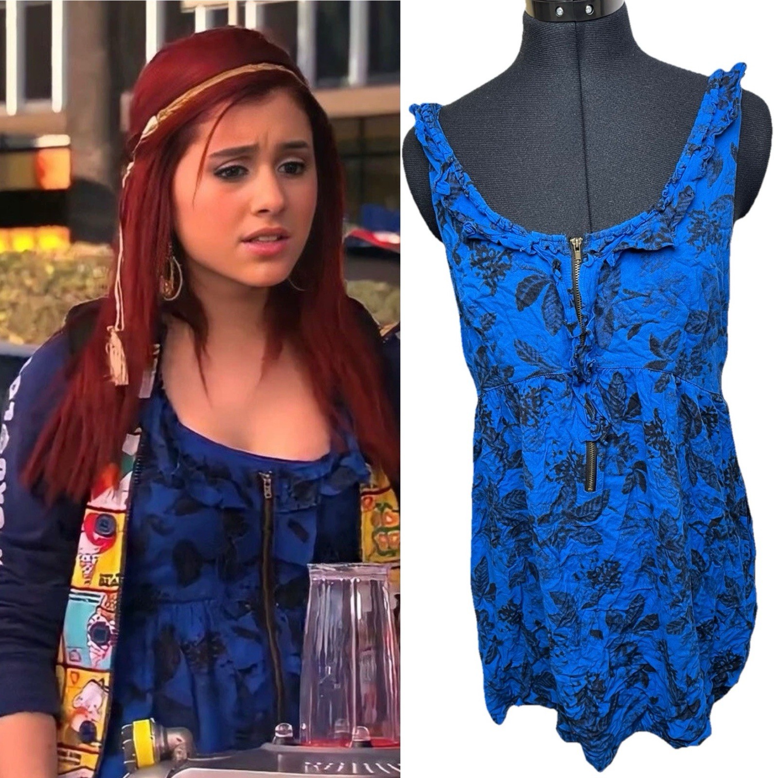 KIMCHI BLUE ASO CAT VALENTINE ARIANA GRANDE VICTORIOUS Dress L/ UK 12