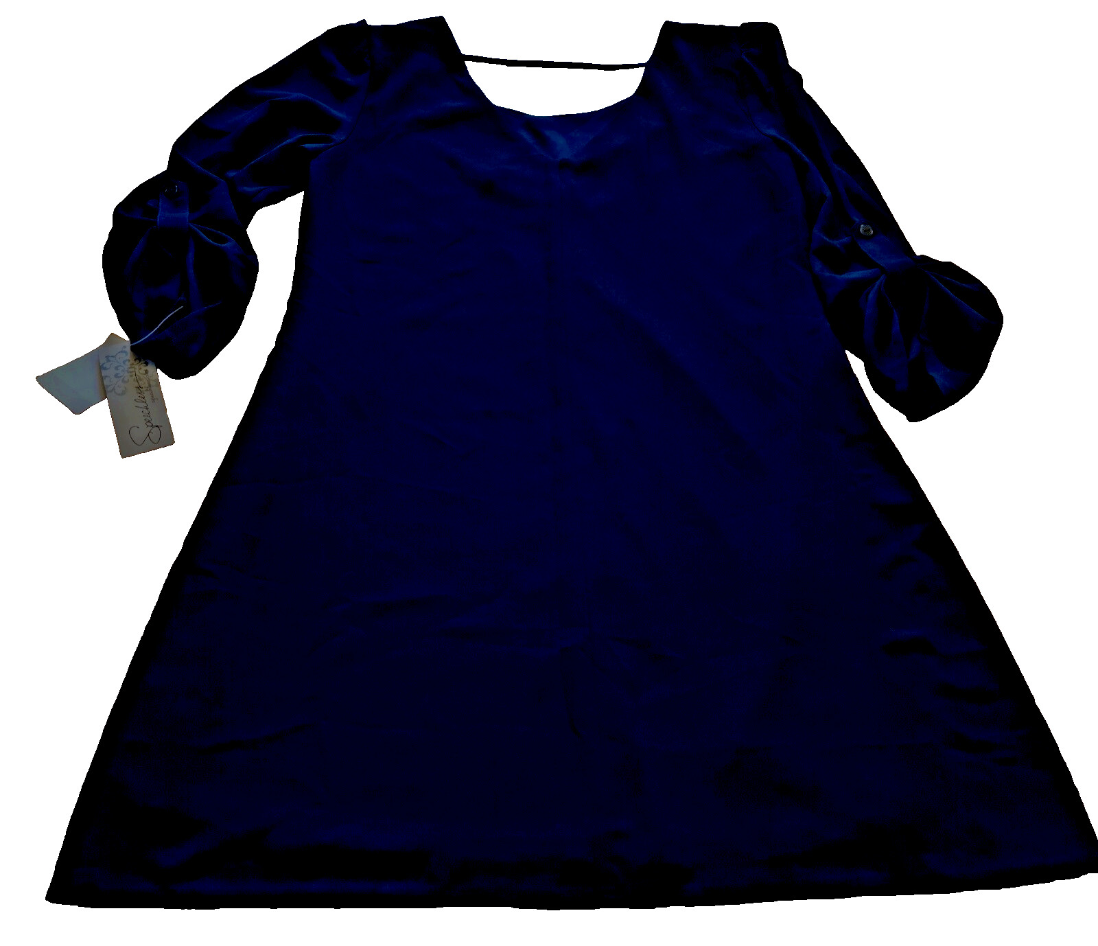 Speechless – Black Dress- with Roll Tab Sleeves – Size Small