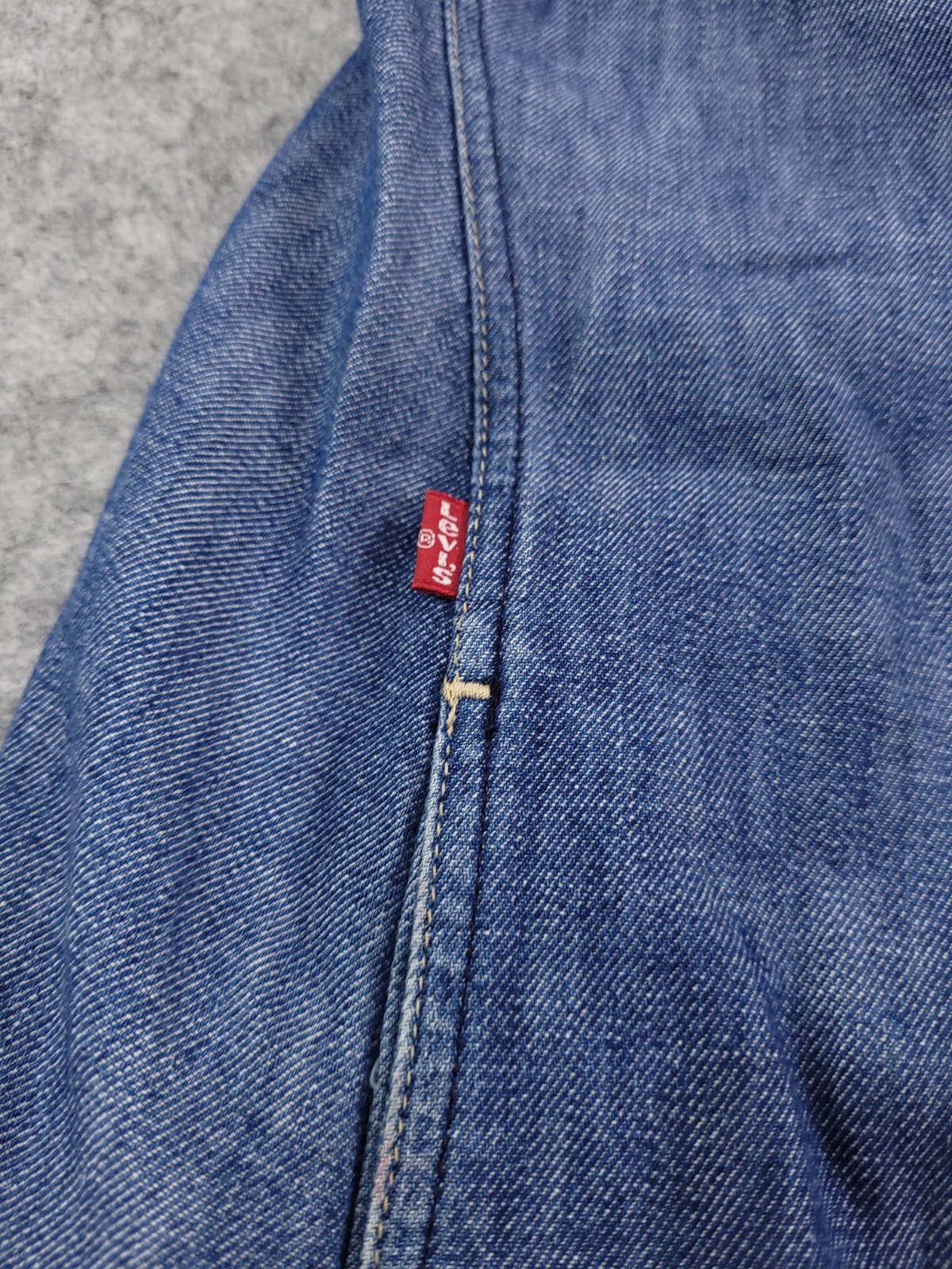 Levis Engineered Denim Dress Size 8 10 Twisted Y2K Vintage Press Stud