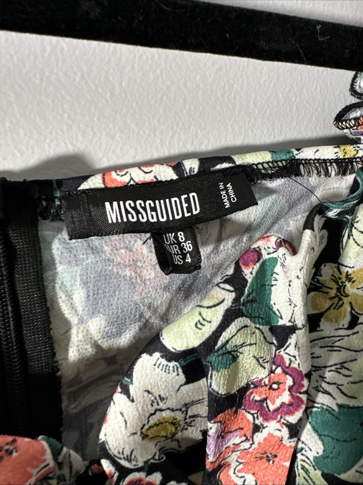 missguided midi dress Size 4 Sweetheart Whimsical Peasant y2K
