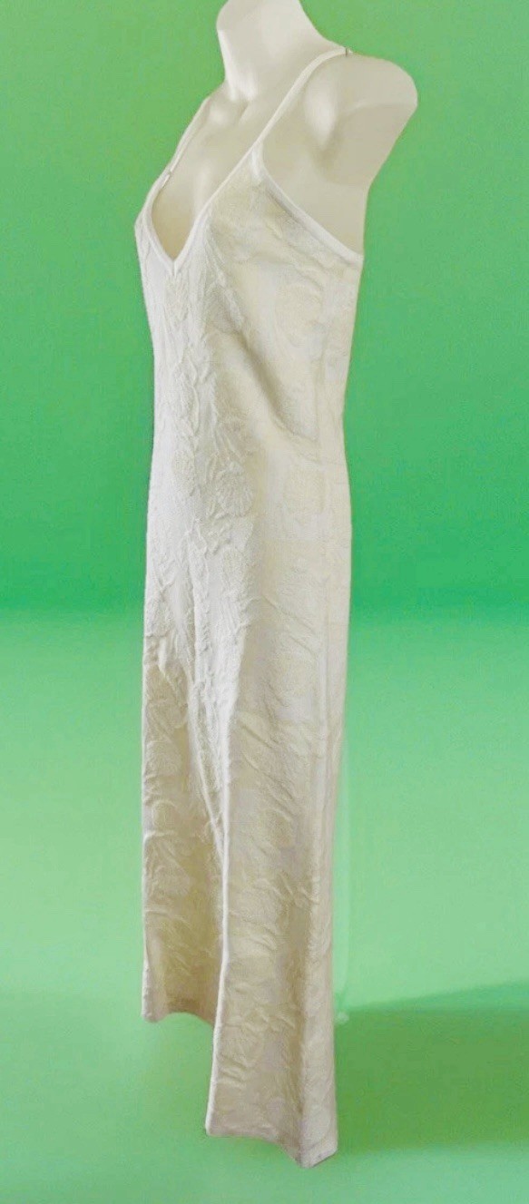 NWT Anthropologie Rue Stiic Cicely Jacquard Knit Maxi Dress Cream Sea Shells-XS
