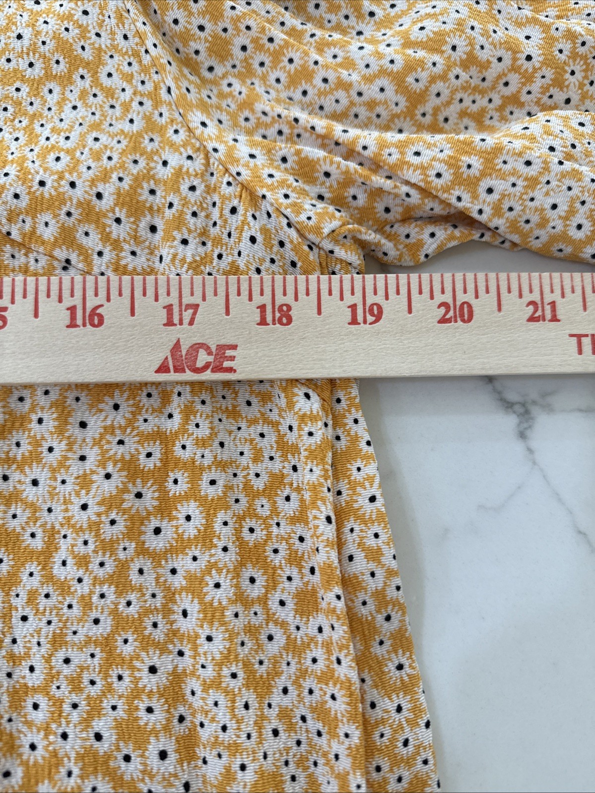 Samsoe Samsoe Women’s Dress Golden Aster M Yellow Floral Boho Casual Cottagecore