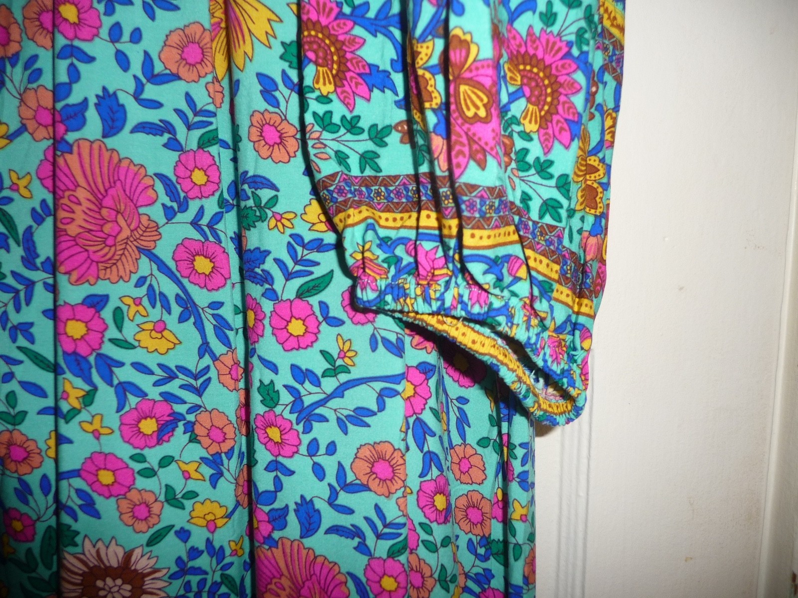 R Vioimos Dress Womens 2XL Multicolor Floral Midi Boho Cottagecore