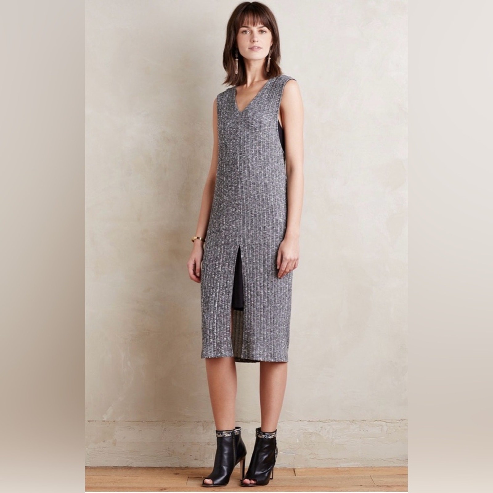 Anthropologie Dolan Left Coast Collection Luna knit midi dress Size Medium NWT