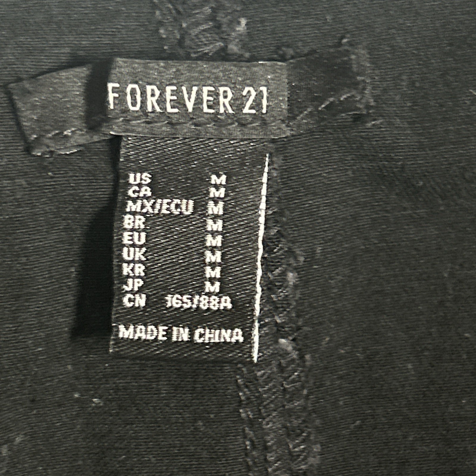 Forever 21 Black Denim Snap Button Up Mini Dress Size Medium
