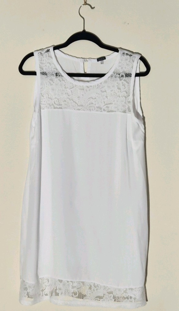 Blanc Du Nil white tank dress Size M/L