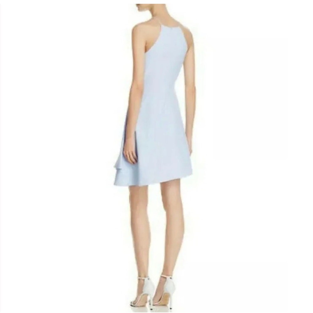 J.O.A High Neck Spagetti Strap Pleated Dress Size S Small Blue