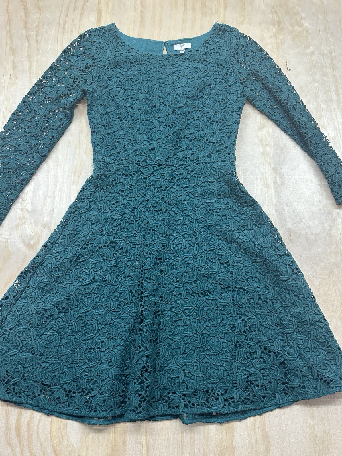 Joie Dress Green Lace Cut Out Sz Small Mini Flowy Merida Disneybound Lined