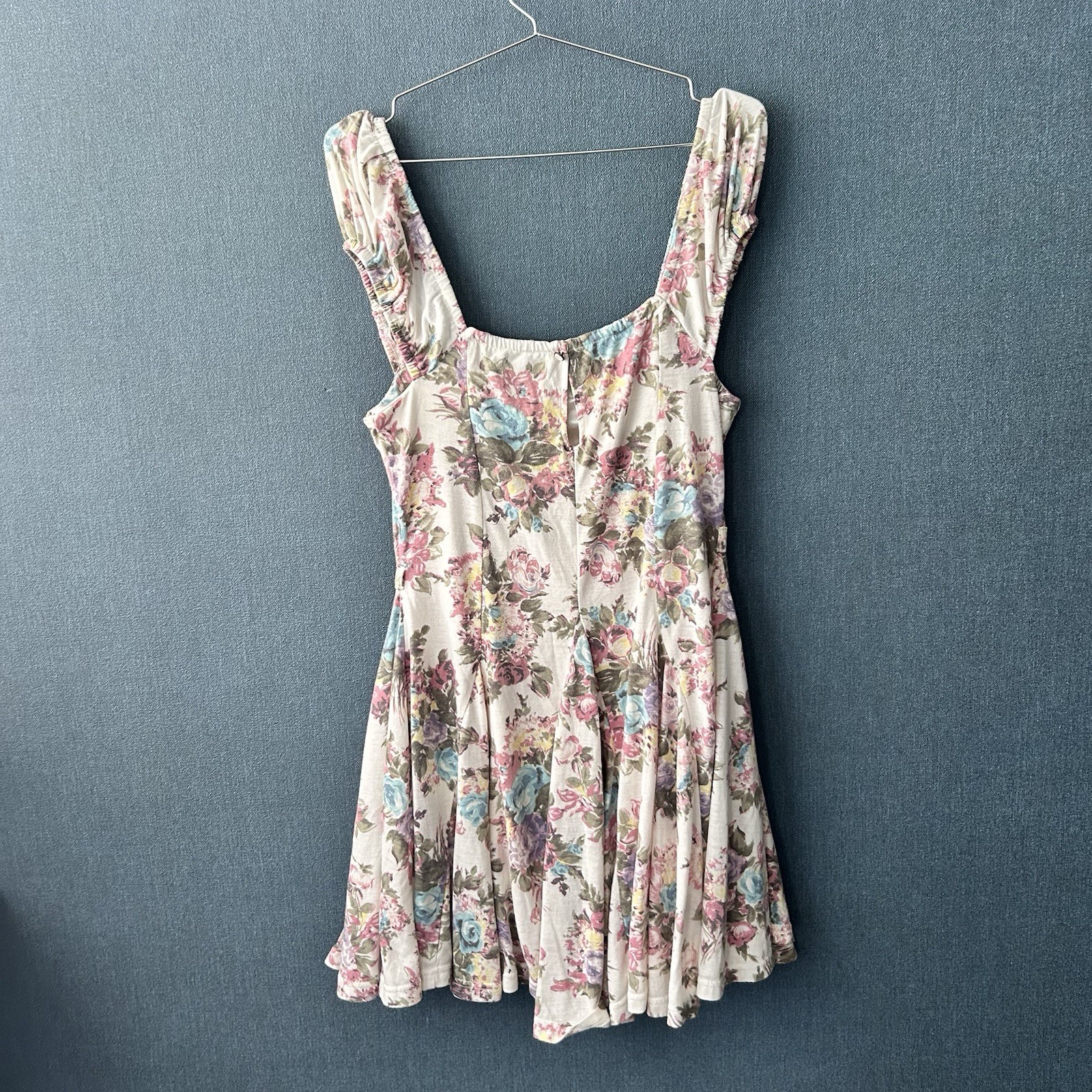 Rare LIZ LISA Vent Collection Puff Sleeve Floral Dress Square Neck Lolita