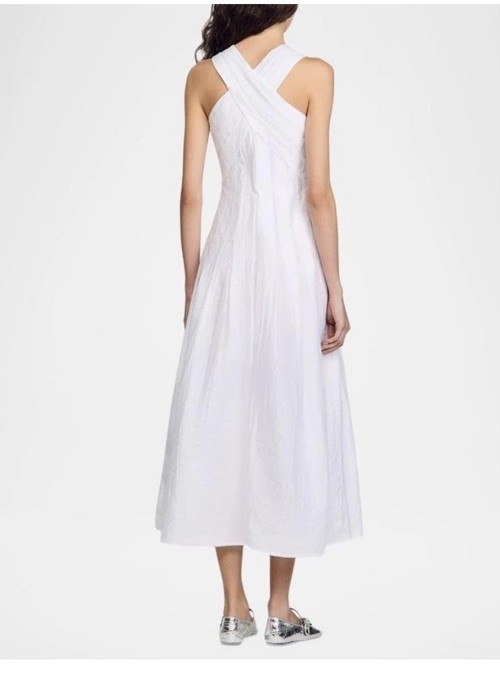 Sandro Grenadine Maxi dress Size 38 (USA 8 ) NWT MSPR