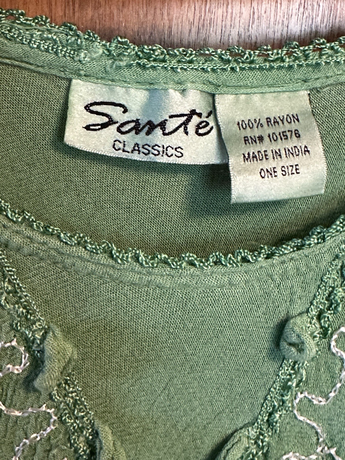 Sante’ Classics Dress One Size Cottagecore Loose Flowy Comfort Tropical