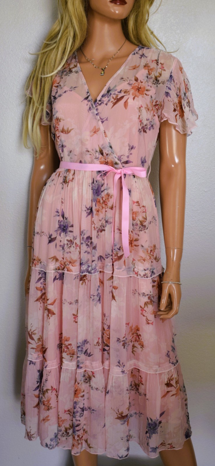 NWOT SUNDANCE CATALOG Alexandria Chiffon Dress Size Small