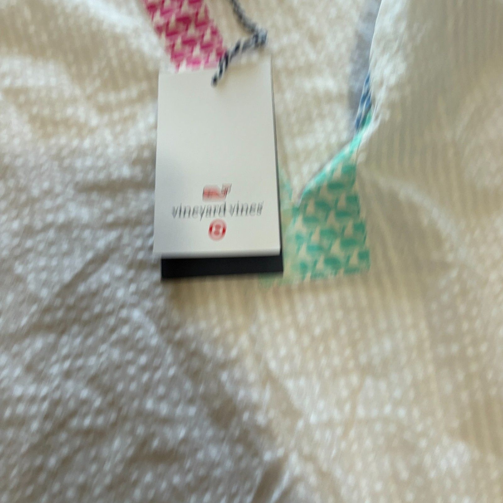 Vineyard Vines For Target NWT Seersucker Dress Colored Collar Oversized Size XS