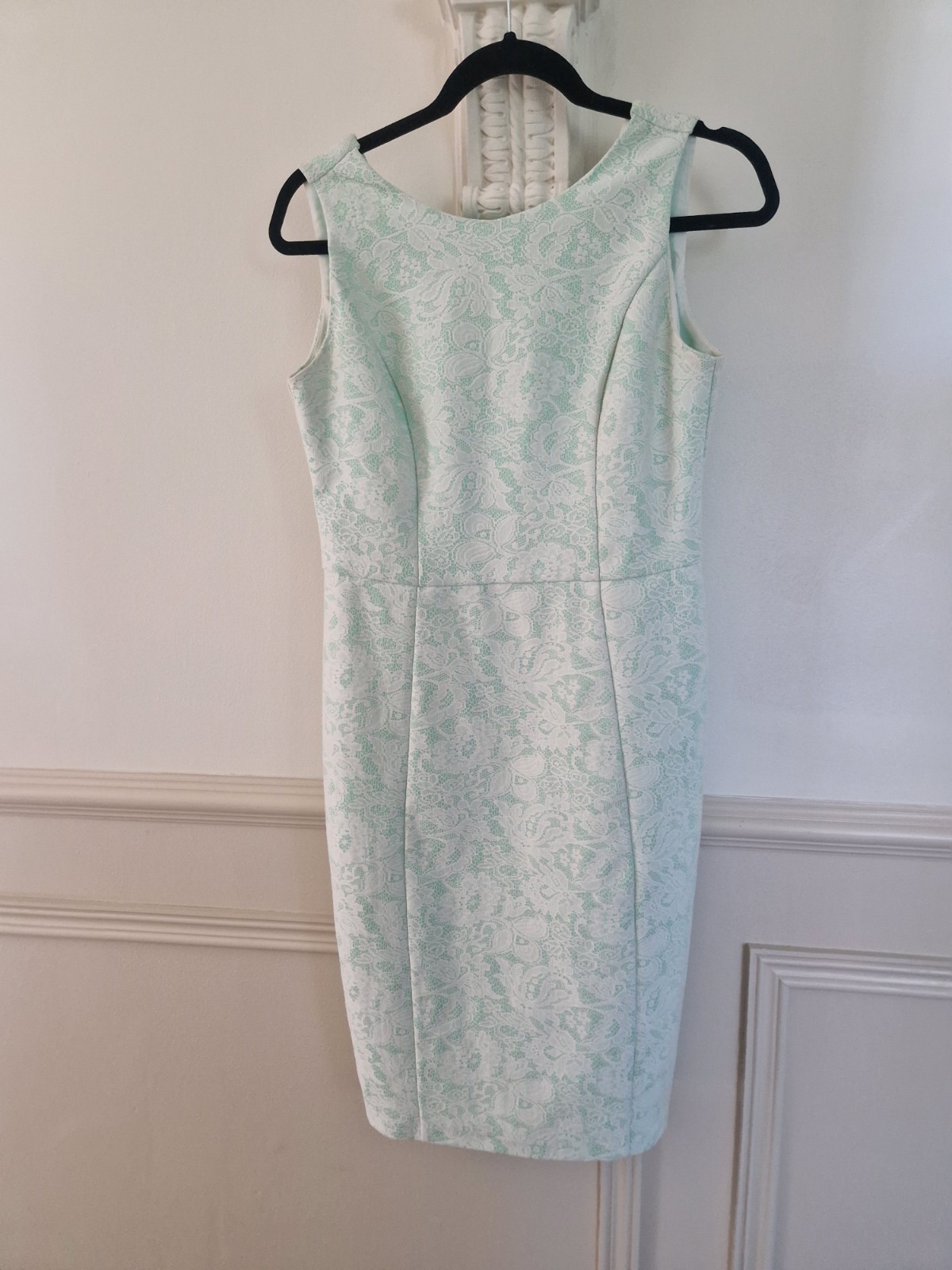 Red Herring Dress Size 10 Short Sleeveless Mint Green White Lace Wedding Summer