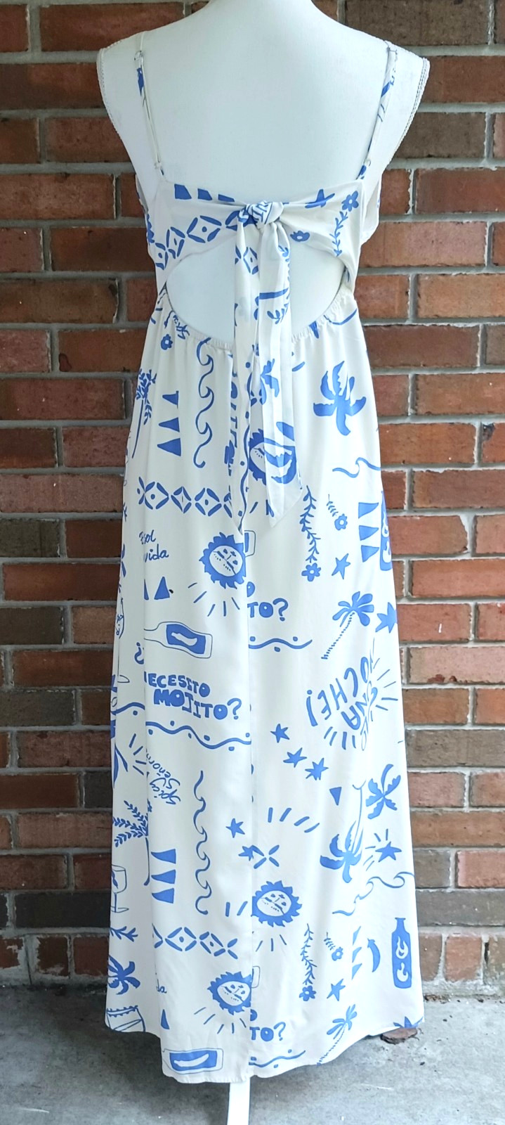 Paper Heart Australia Maxi Sundress Halter Neckline Sun Beach Cocktails Sz M