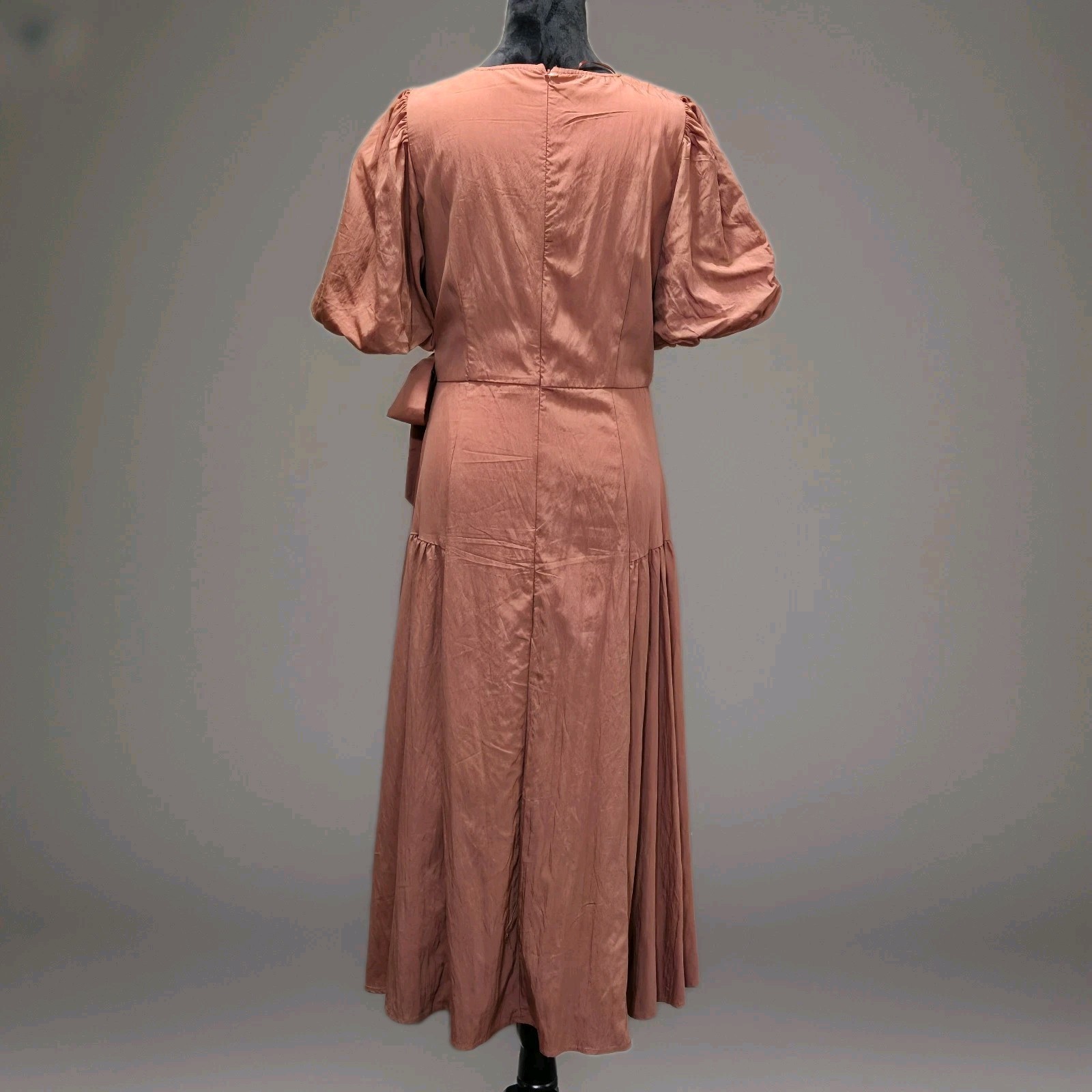 Bohme Maxi Dress Womens Sz Medium Rust Copper Bohemian Romantic