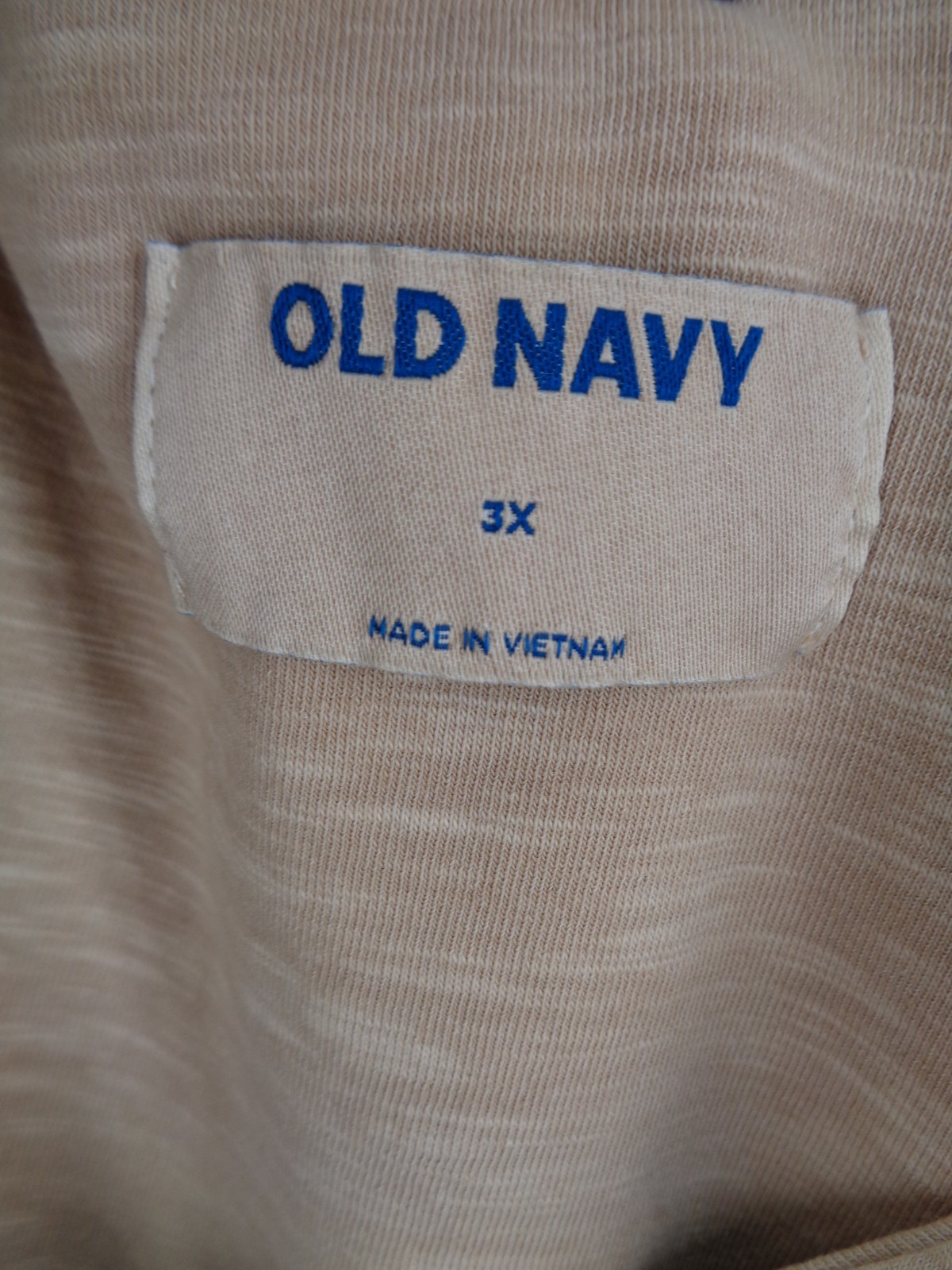 Old Navy Beige Tiered Slub Knit Cami Dress Plus Size 3X New