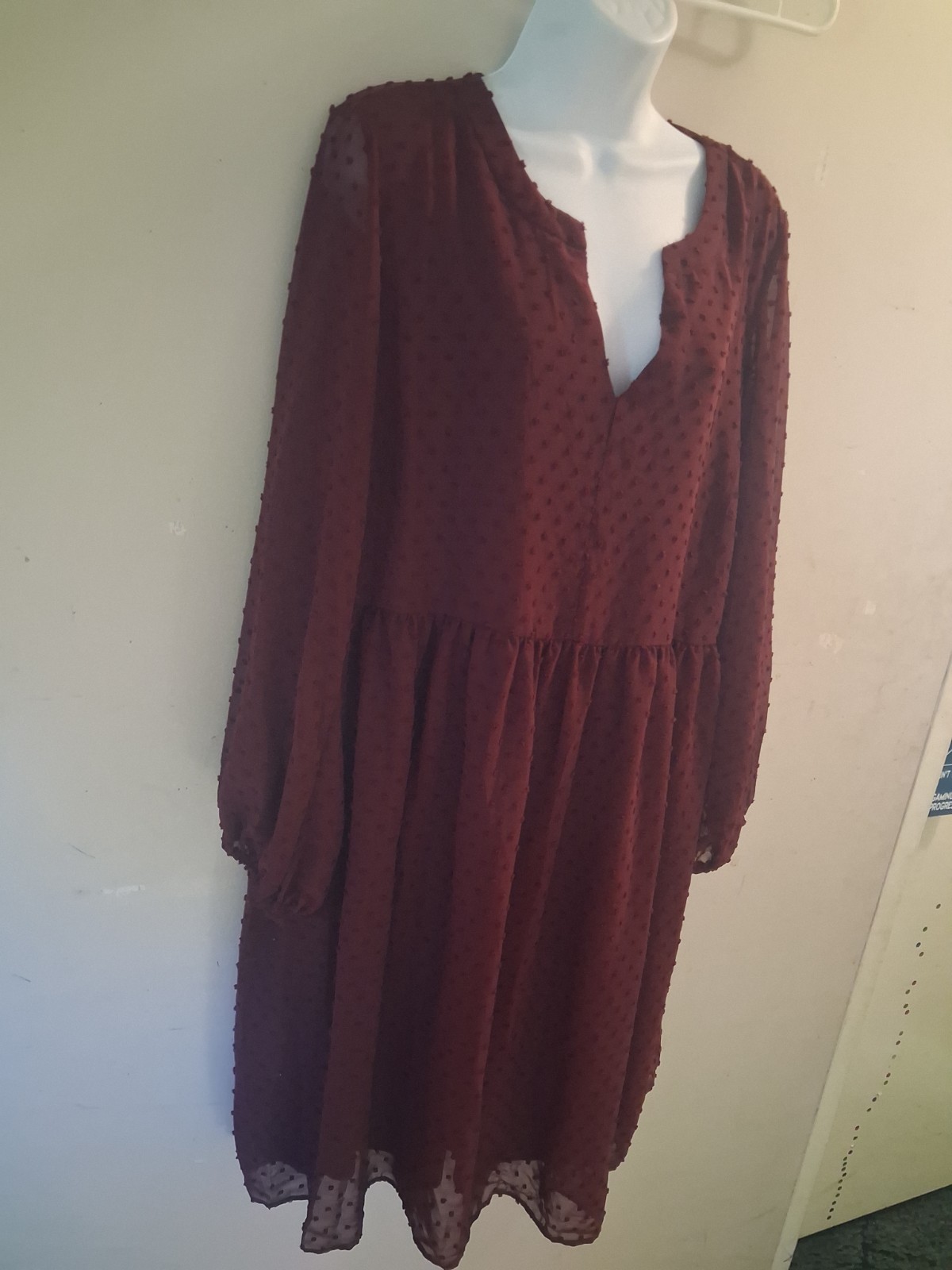 Lane Bryant RB CF Slit Stand Collar Swing Dress. New with Tags Size 14