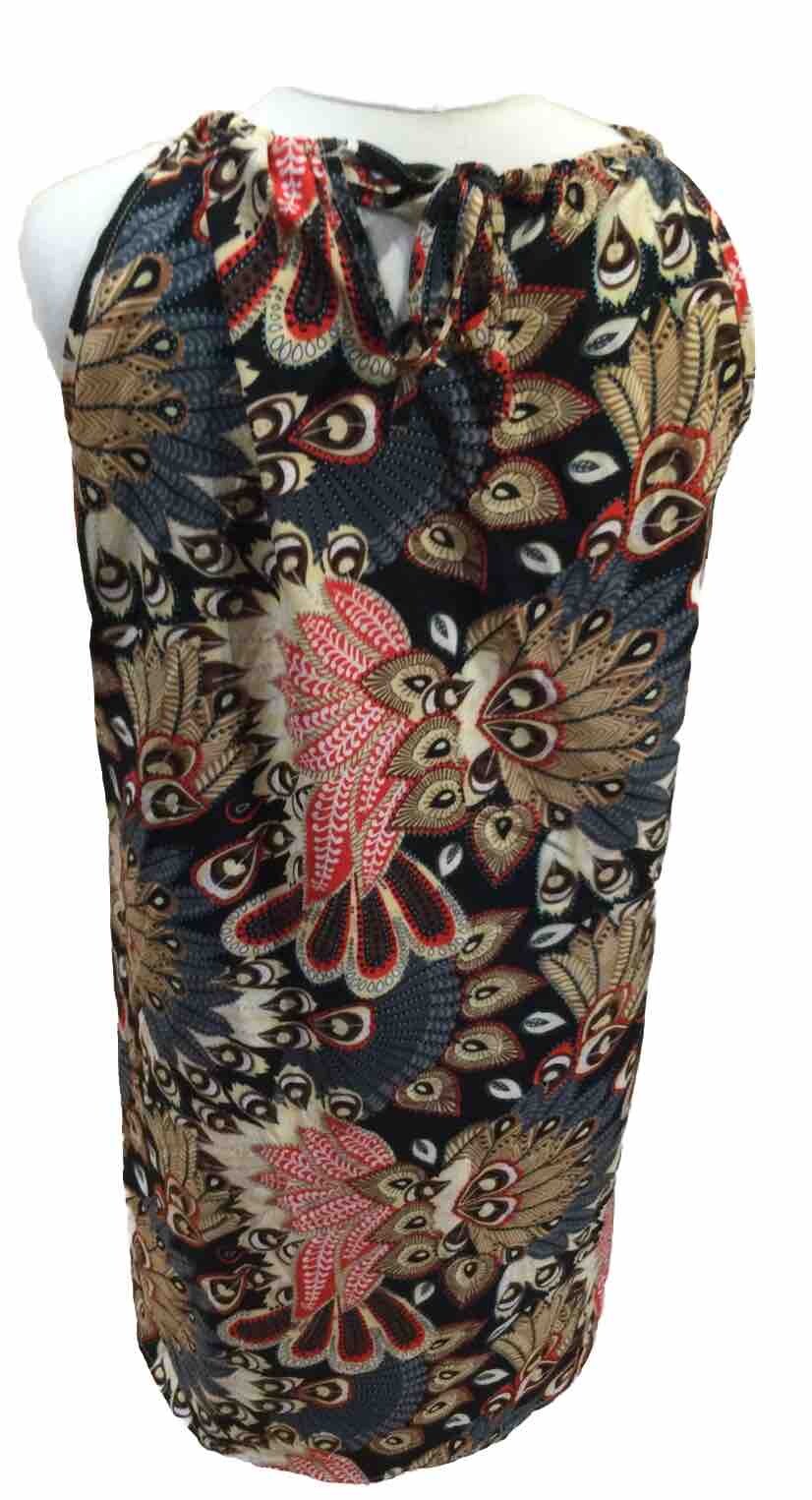 SHEIN Multicoloured Lightweight Sleeveless “Leafy” Dress U.K. Large