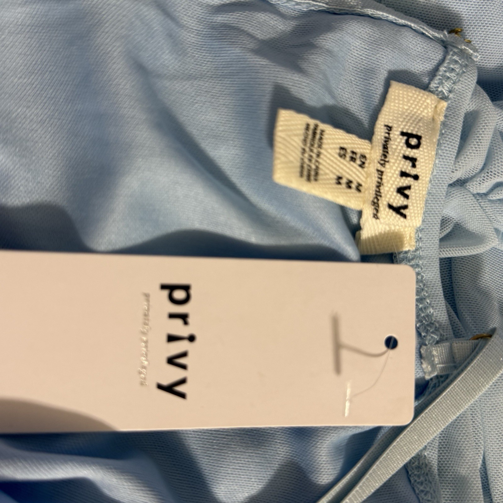 Privy NWT Blue Ruched Mesh Maxi Dress M Bodycon Side Slit Formal Prom Party