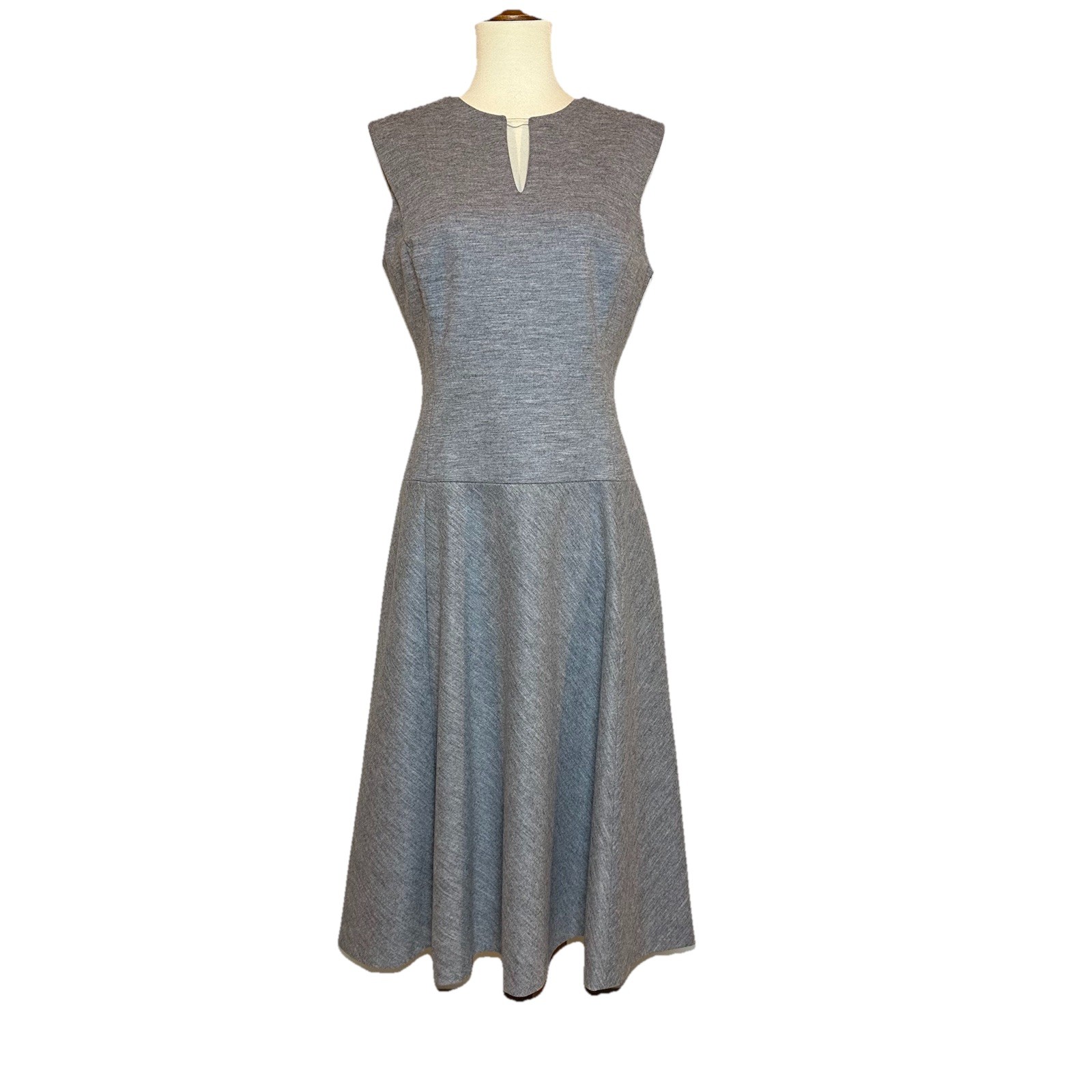 Classiques Entier Size 4 Wool Blend Sleeveless Dress Heather Gray NWT $298