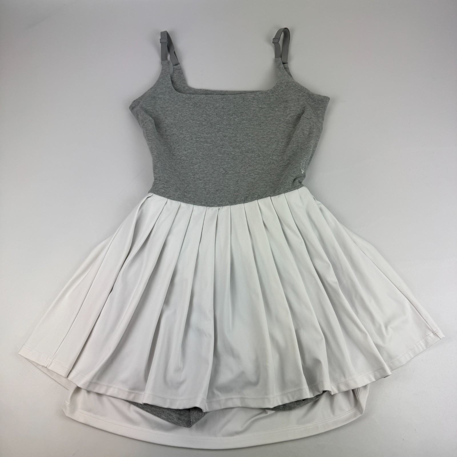 Free People Movement Size M Tennis Dress Pleated Skirt Open Back Built in Shorts