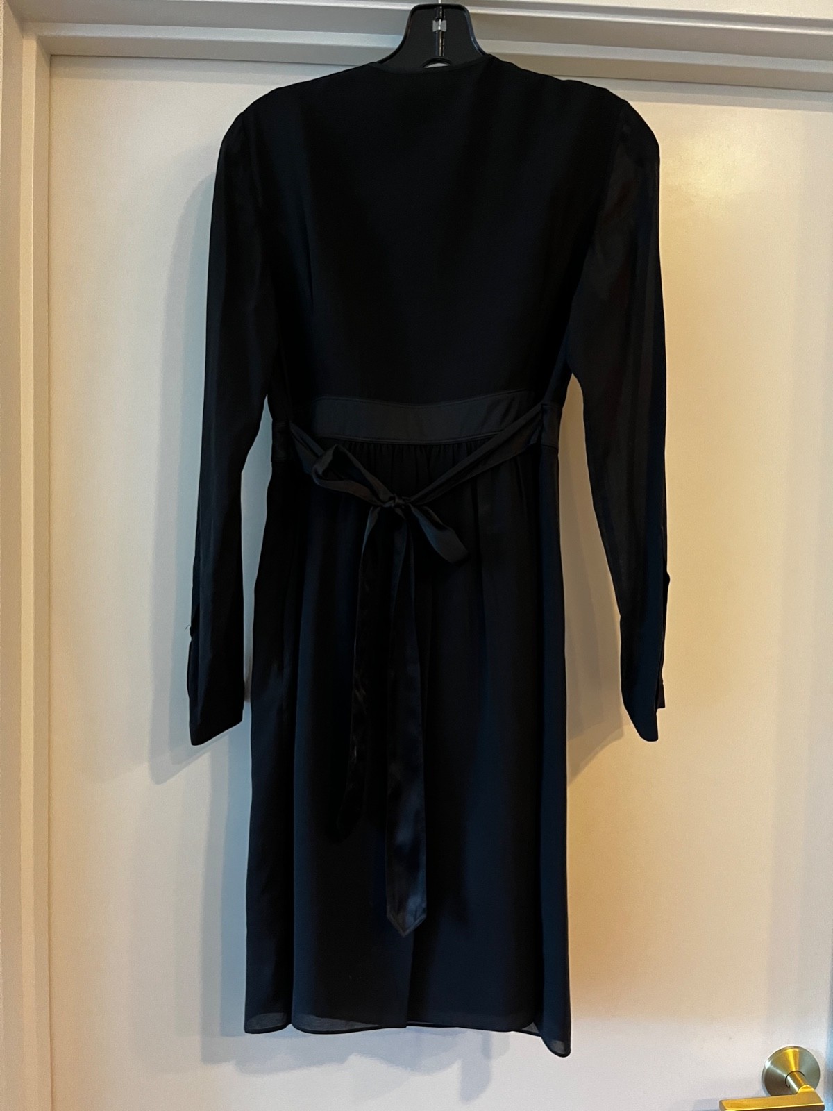 Burberry Silk Black longsleeve dress