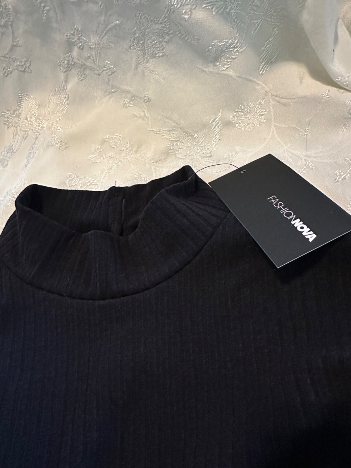 NWT FASHION NOVA LIKE IT OR LEAVE IT SIZE 2X BLACK RIBBED MAXI SIDE SLIT DRESS