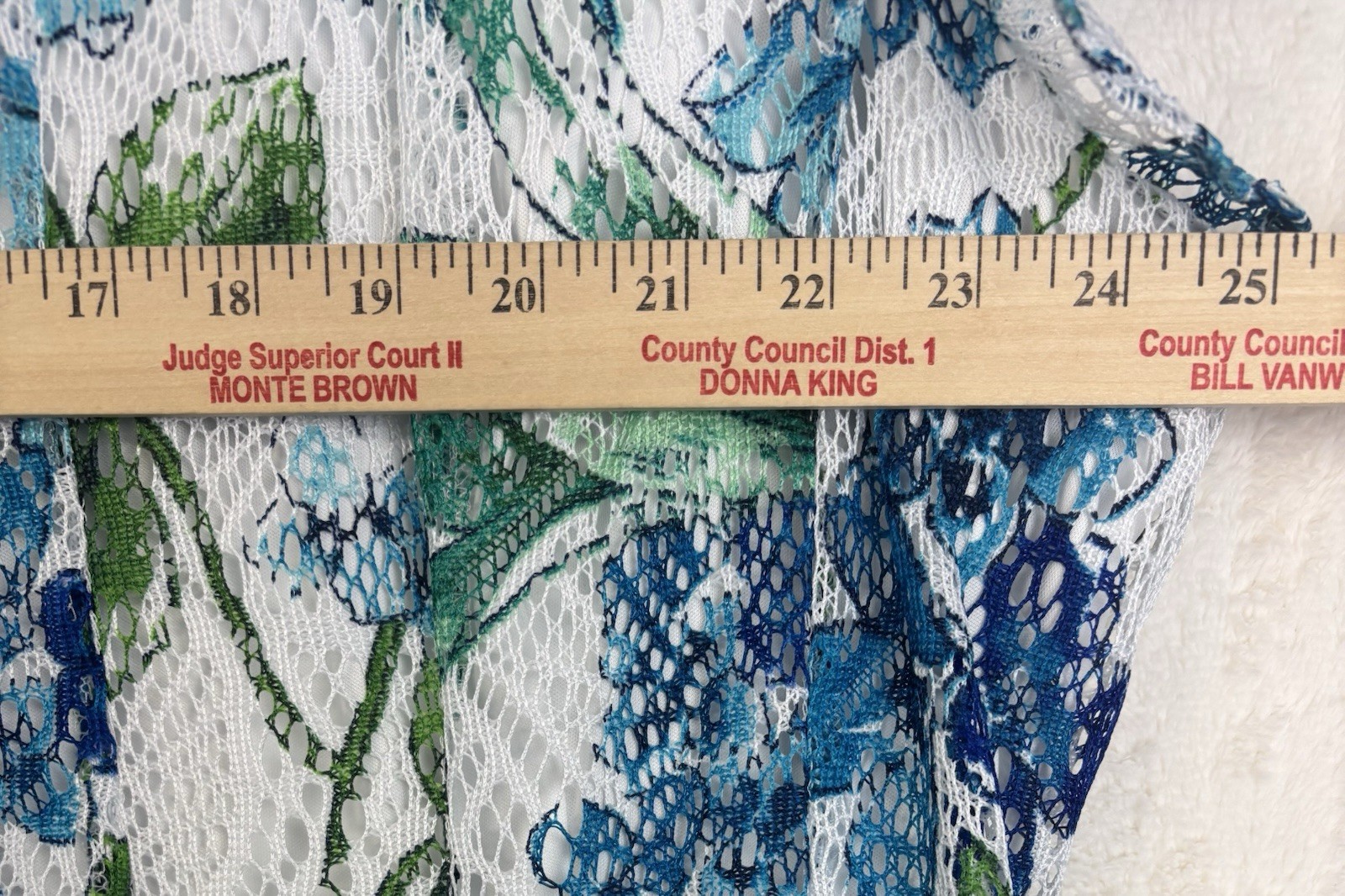 Avenue Floral Lined Midi Crochet Spring Summer Dress Plus SZ 26-28 Ex Condition