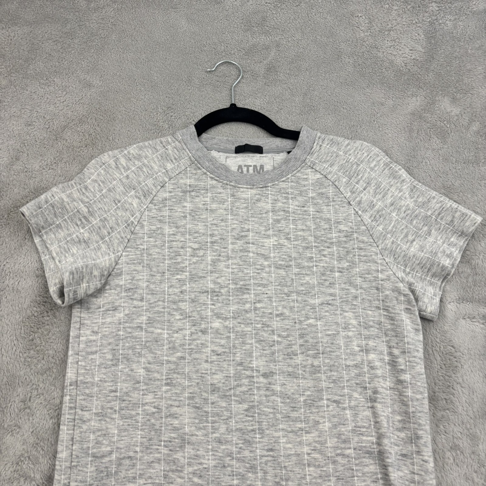 ATM Anthony Thomas Melillo Baseball Mini Dress Women S Gray Made in Japan Preppy