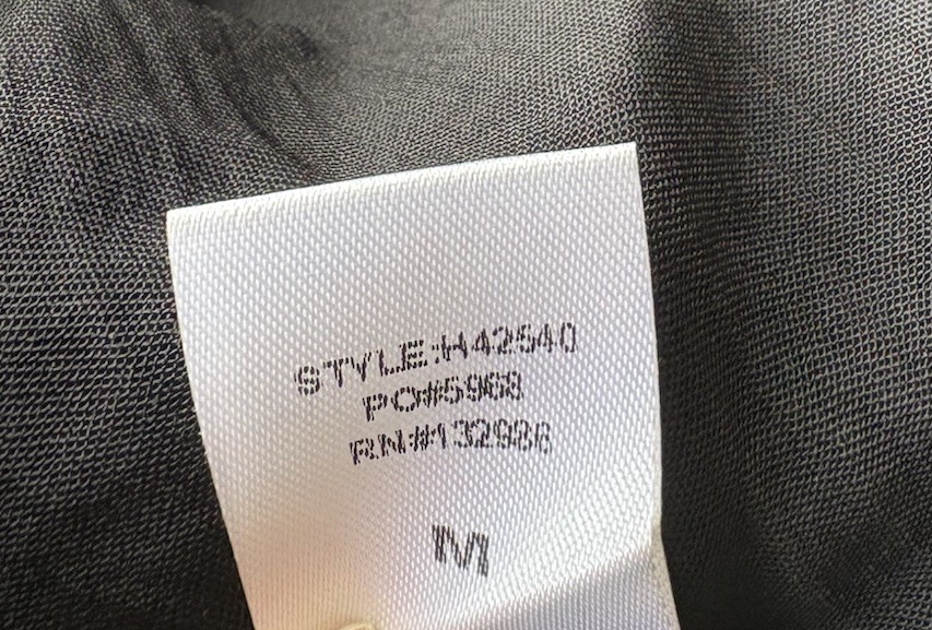 Mittoshop The Stevie Botique Long Sleeve Black Dress Size Medium NWT