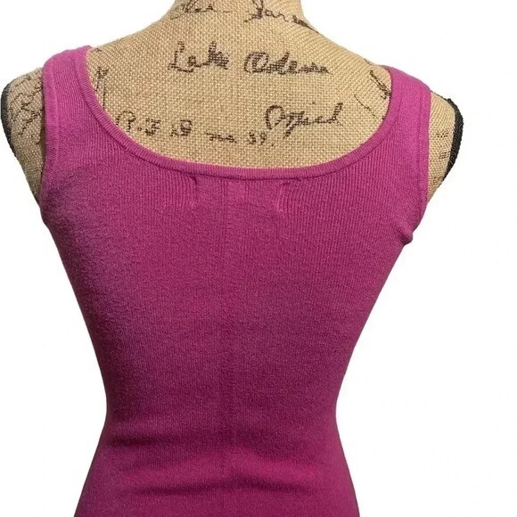 Wind And Willow Knit Midi Dark Pink Bodycon Tank Dress Size Medium