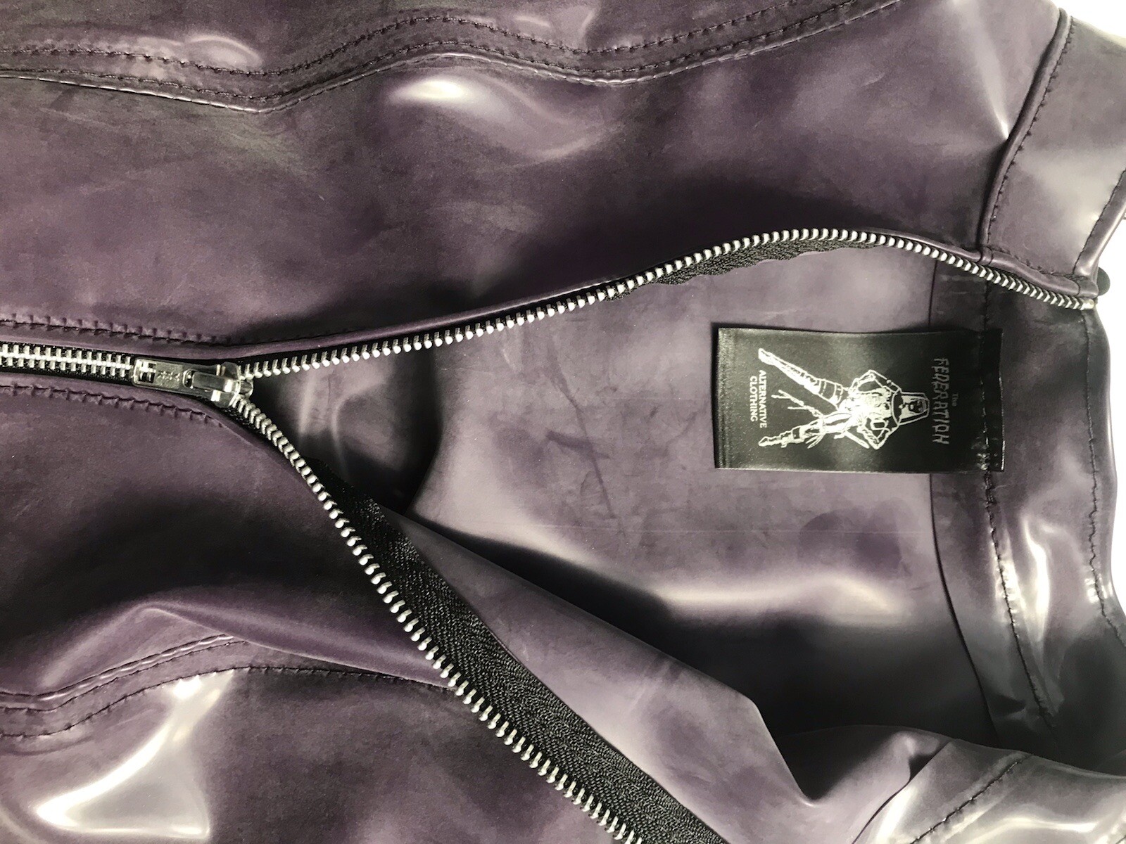 THE FEDERATION RUBBER SUSPENDER ZIP DRESS ALL SIZES MADE