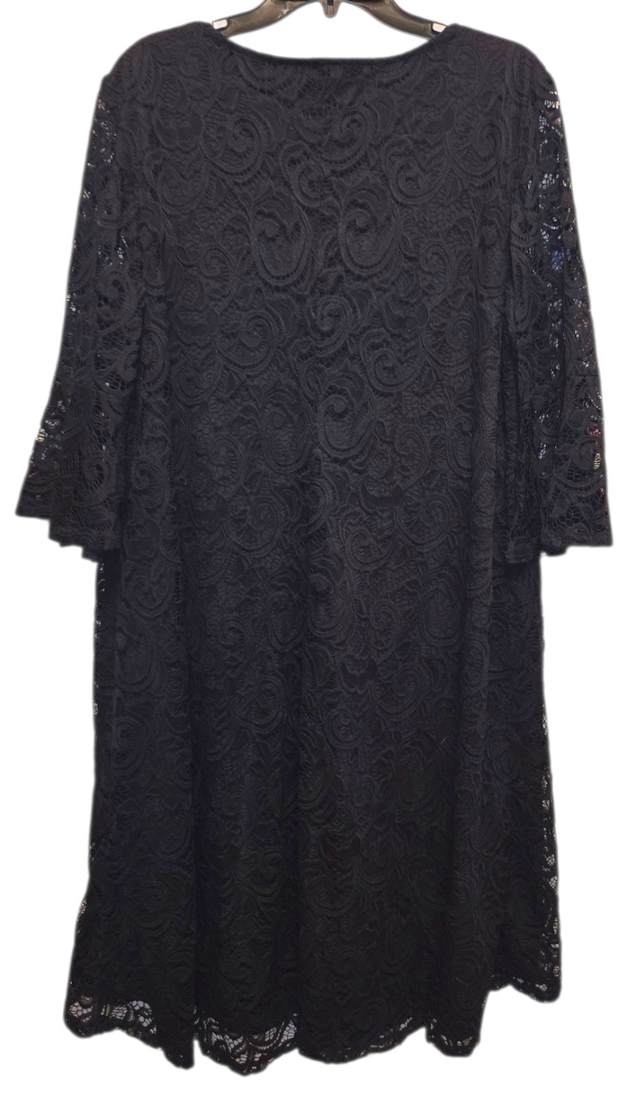 Lane Bryant Lined Dark Blue Stretchy Lace Dress Size 18/20
