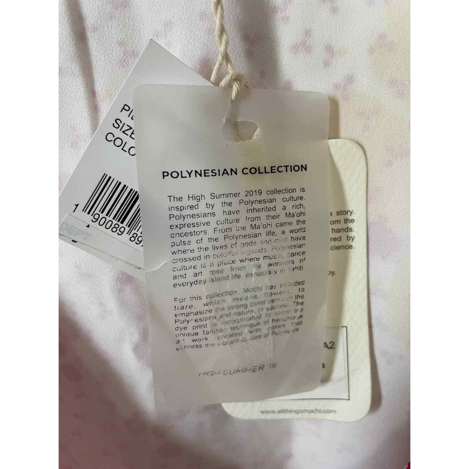 All Things Mochi Dory Mini Wrap Dress Pink Fuchsia Dot Floral Silk Medium