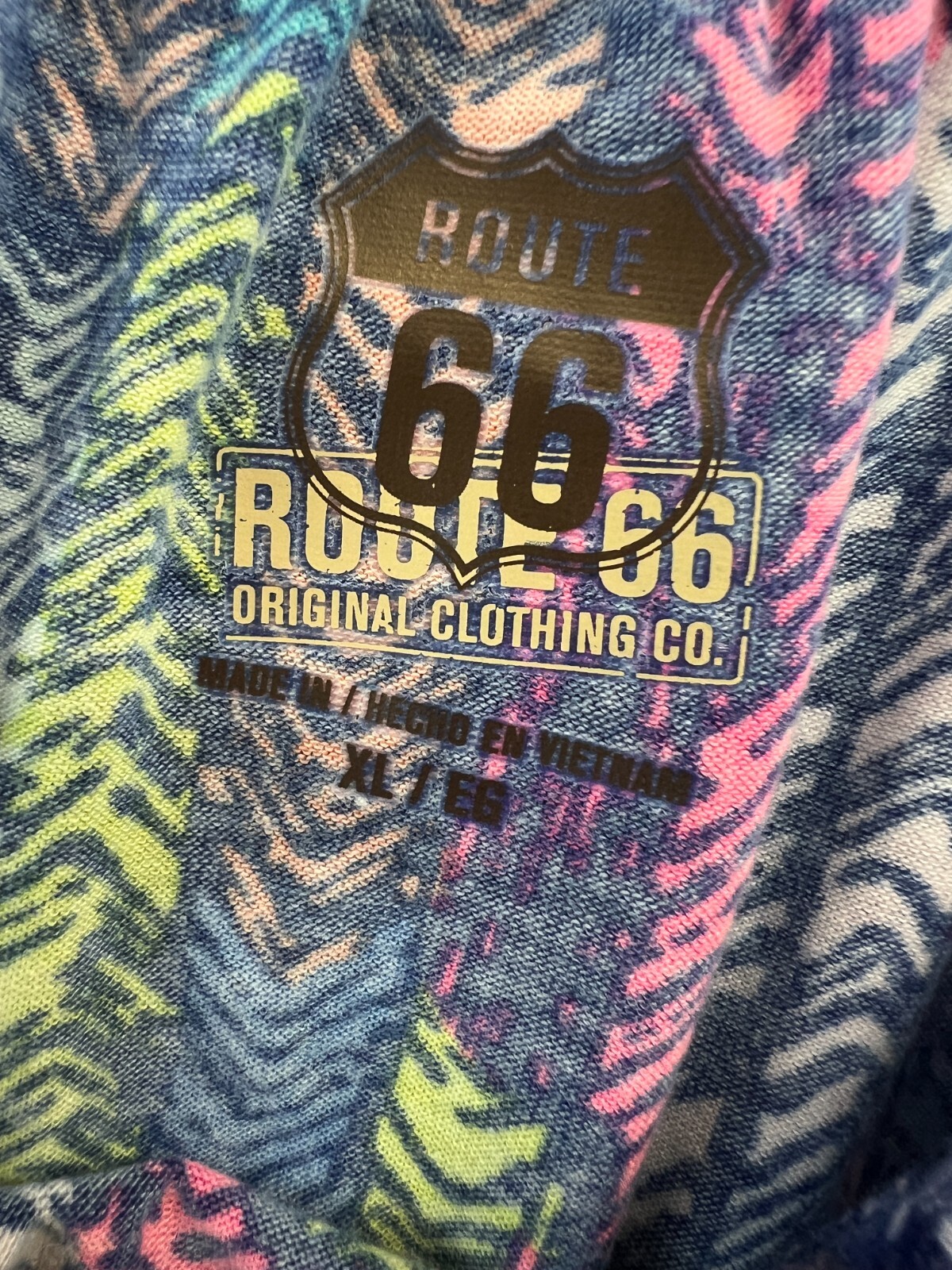 Route 66 Strapless Dress Multicolor Feather Chevron Print Smocked Waist Size XL
