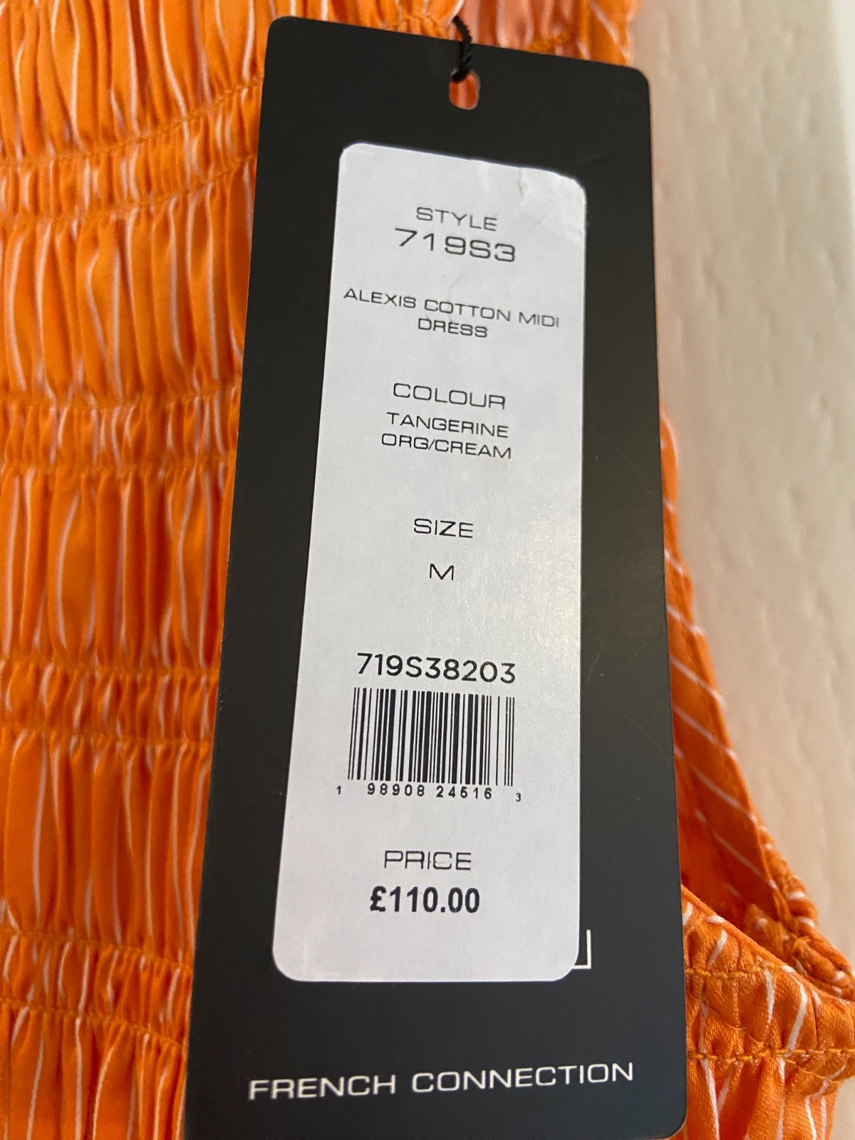 French Connection Orange Dress Size M