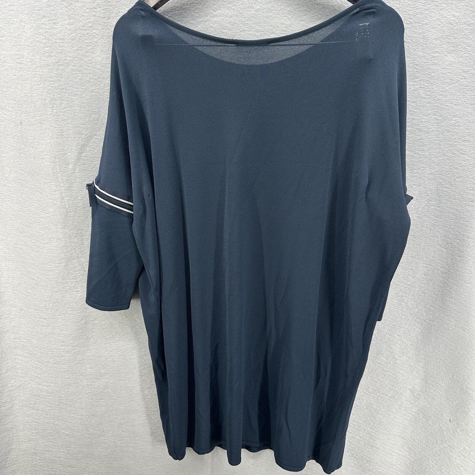 Annette Gortz Shift Dress Womens M Blue Office Minimalist Lagenlook Quiet Luxury