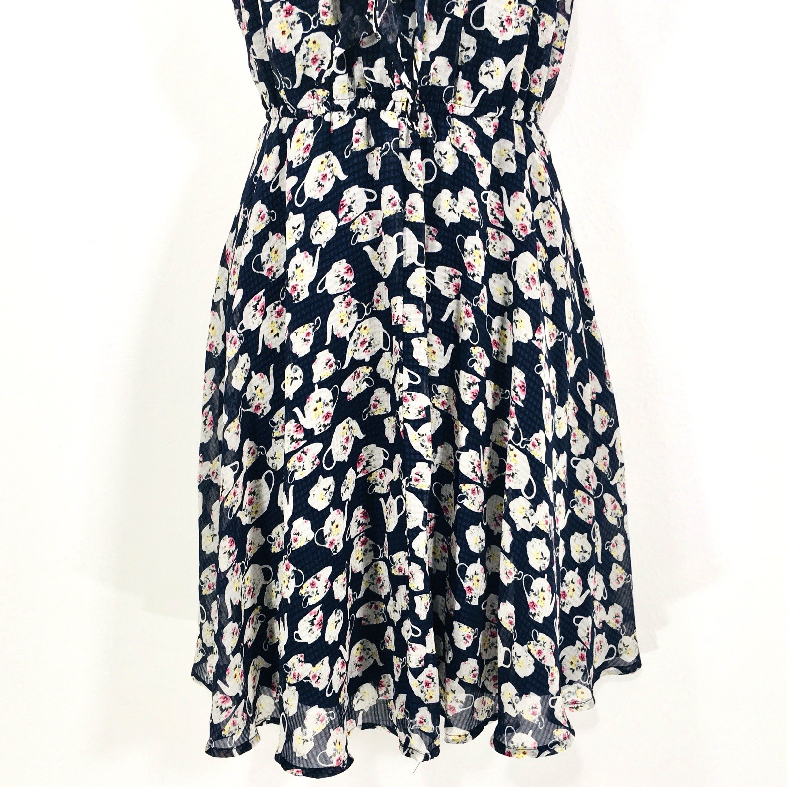 Disney Lauren Conrad Dress Sz S Alice In Wonderland Dancing Tea Pots Fairycore