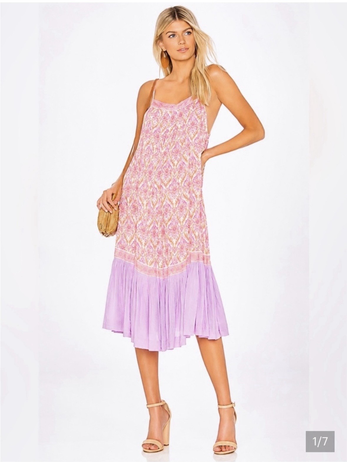 Spell jewel Strappy midi dress XS