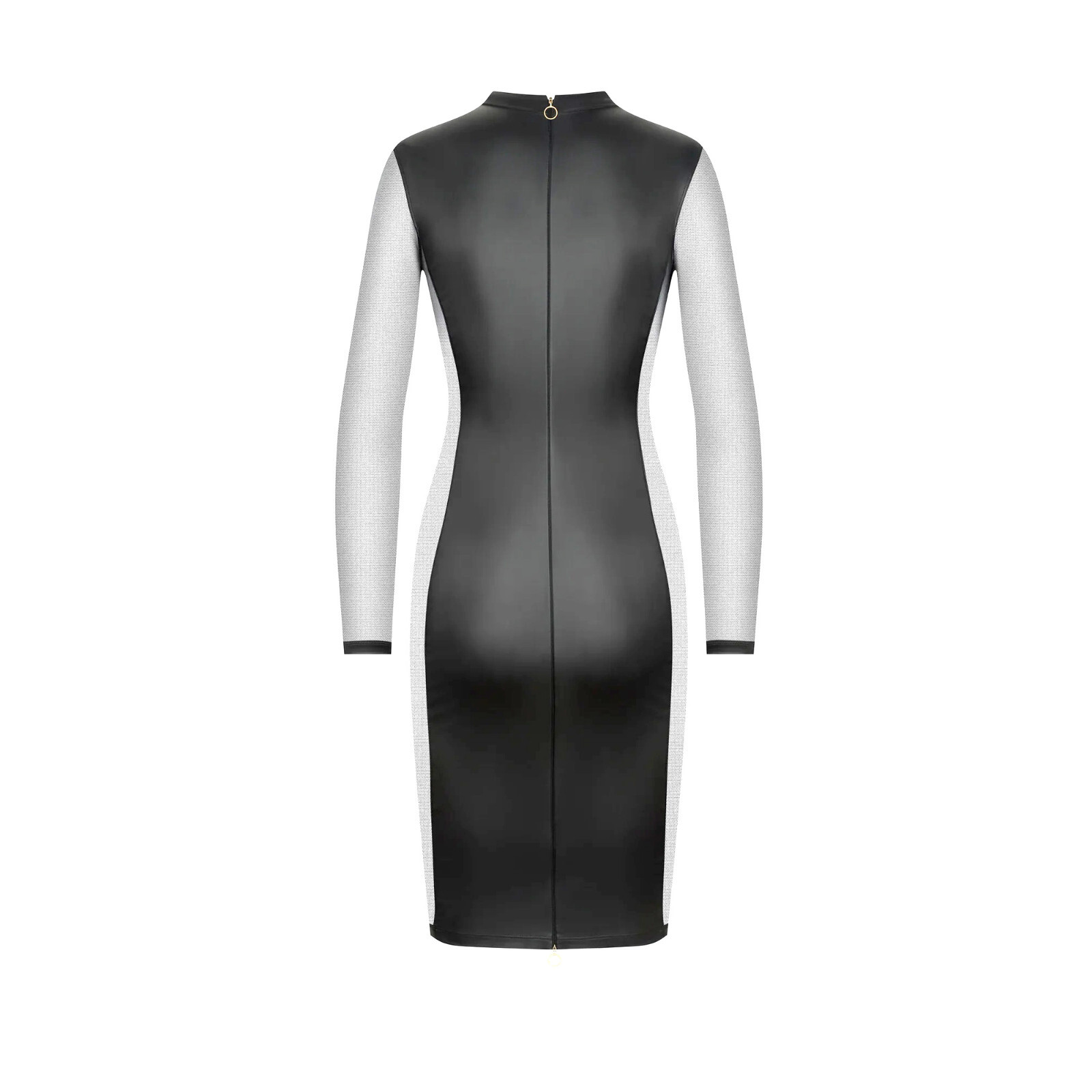 Maison Close Front and Back Opened Long Sleeved Dress Chambre Noire