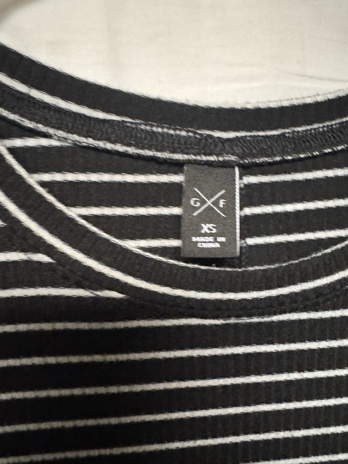 G/Fore Black and White Striped Mini Dress Size XS