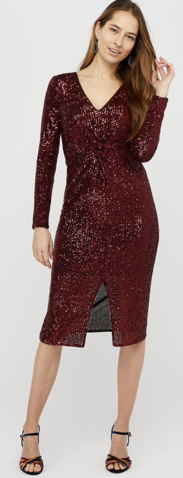 New MONSOON Size 12 RED SEQUIN DRESS BNWT