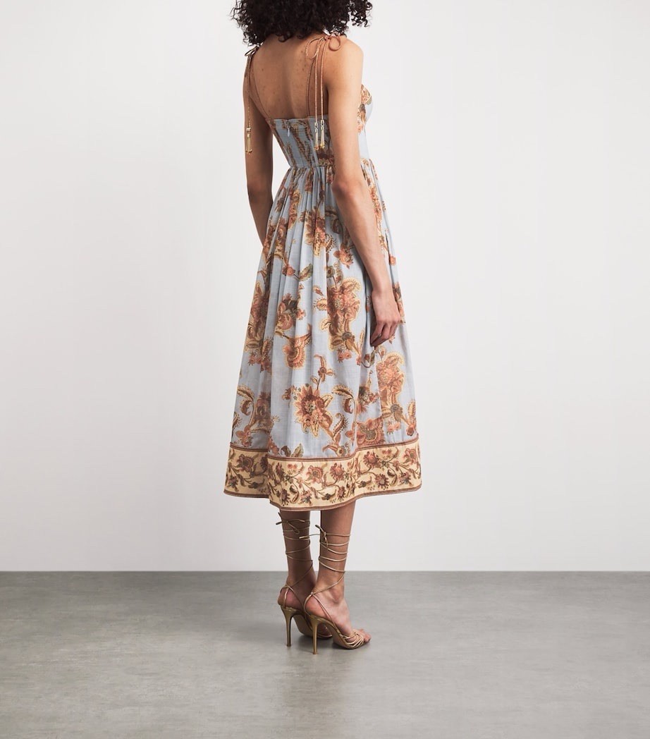 Zimmermann ASTER CORSET MIDI DRESS $ 995 Size 0