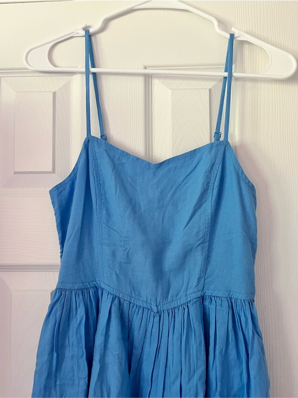 aerie Bright Blue Tie-Strap Sundress