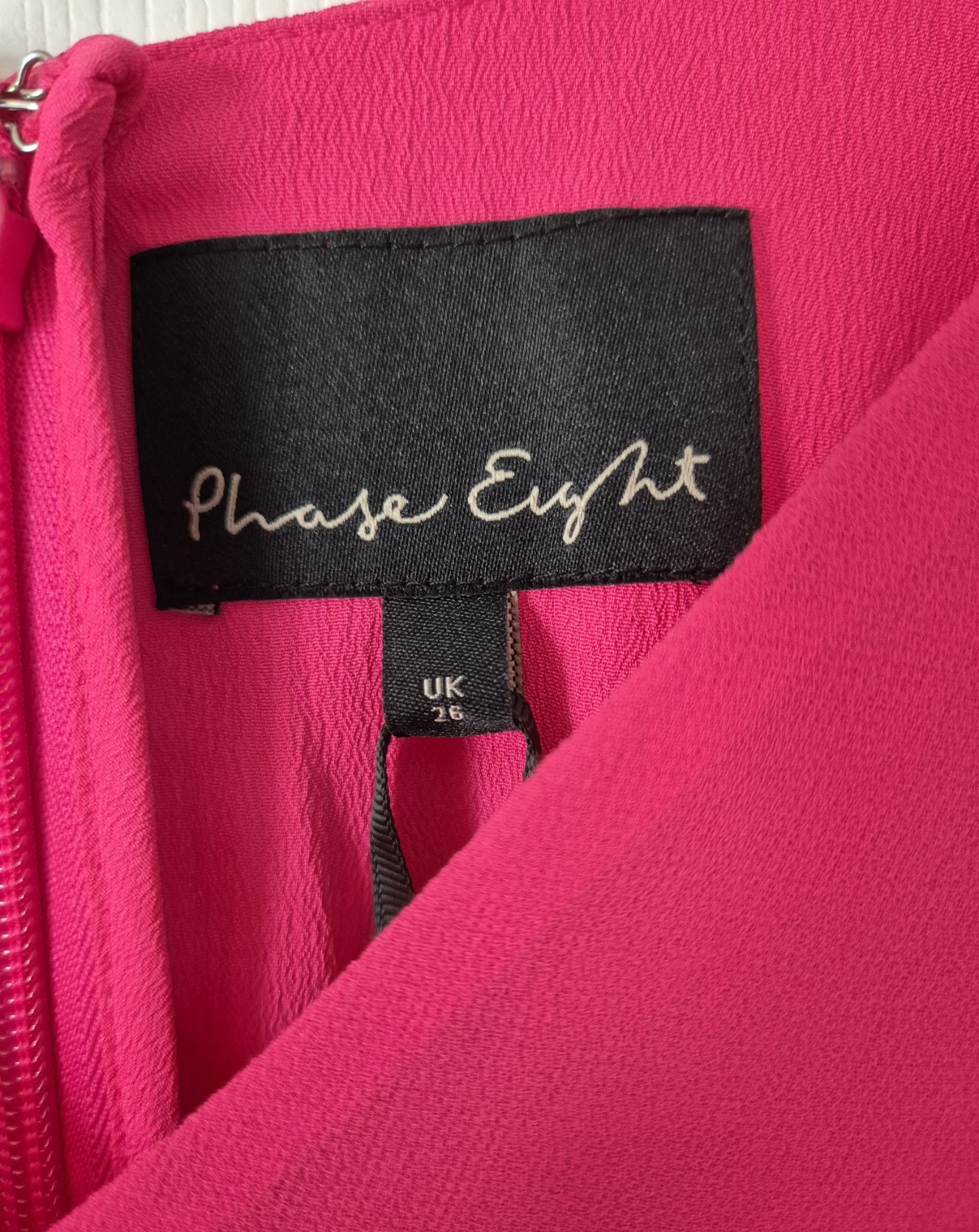 Phase Eight Pink/Red Ombre Piper Dress, Occasion Pleated Maxi, Size 2XL NWTS