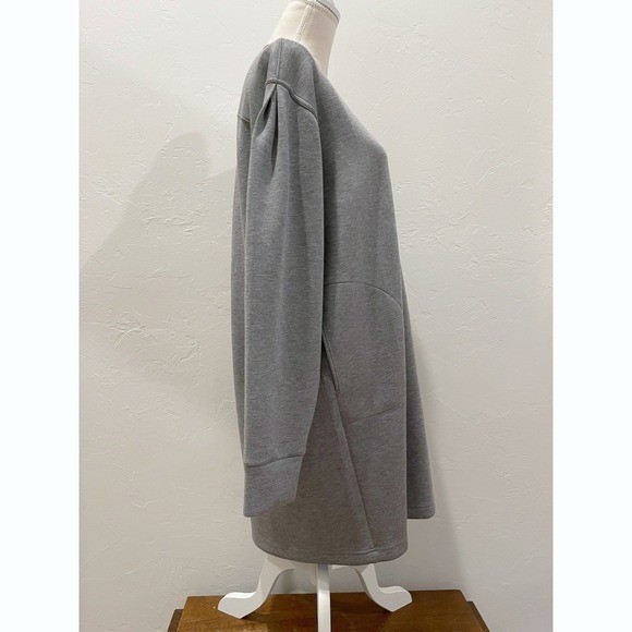 Spanx AirEssentials Gray Long Sleeve Dress L/XL Travel Comfort Wrinkle Resistant