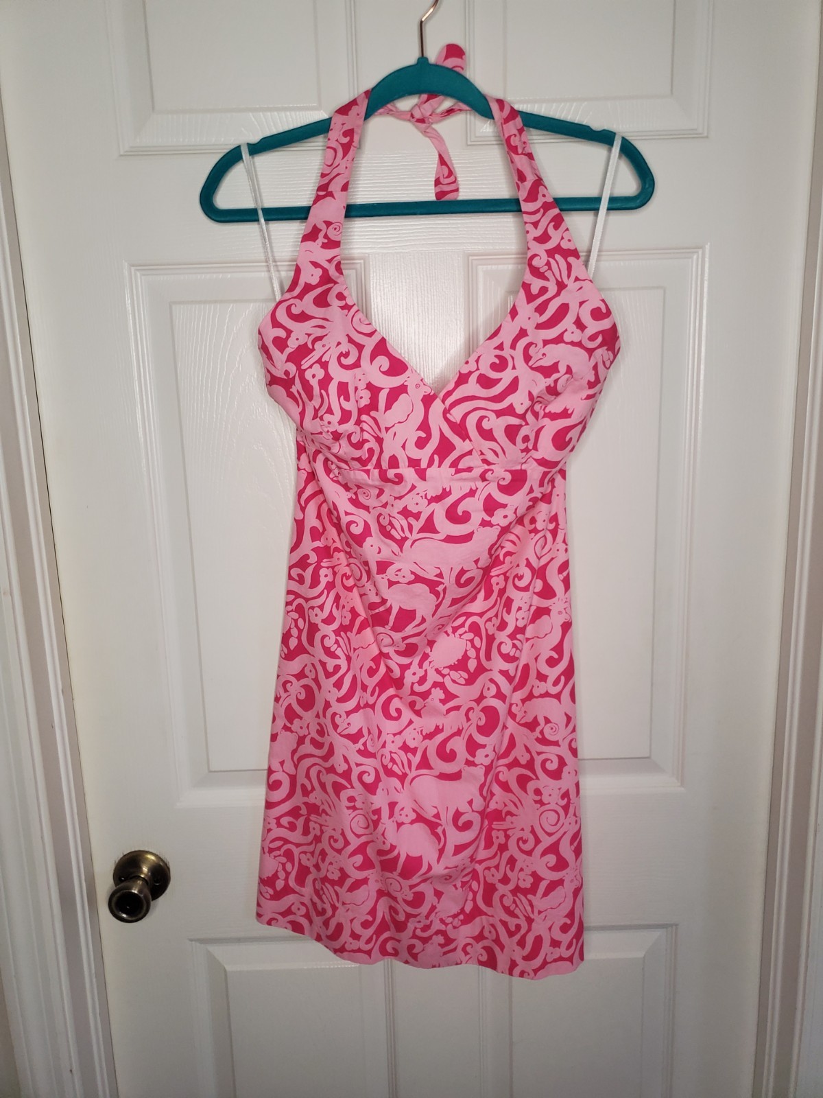 Lilly Pulitzer Candy Halter Dress Jungle Animal Print