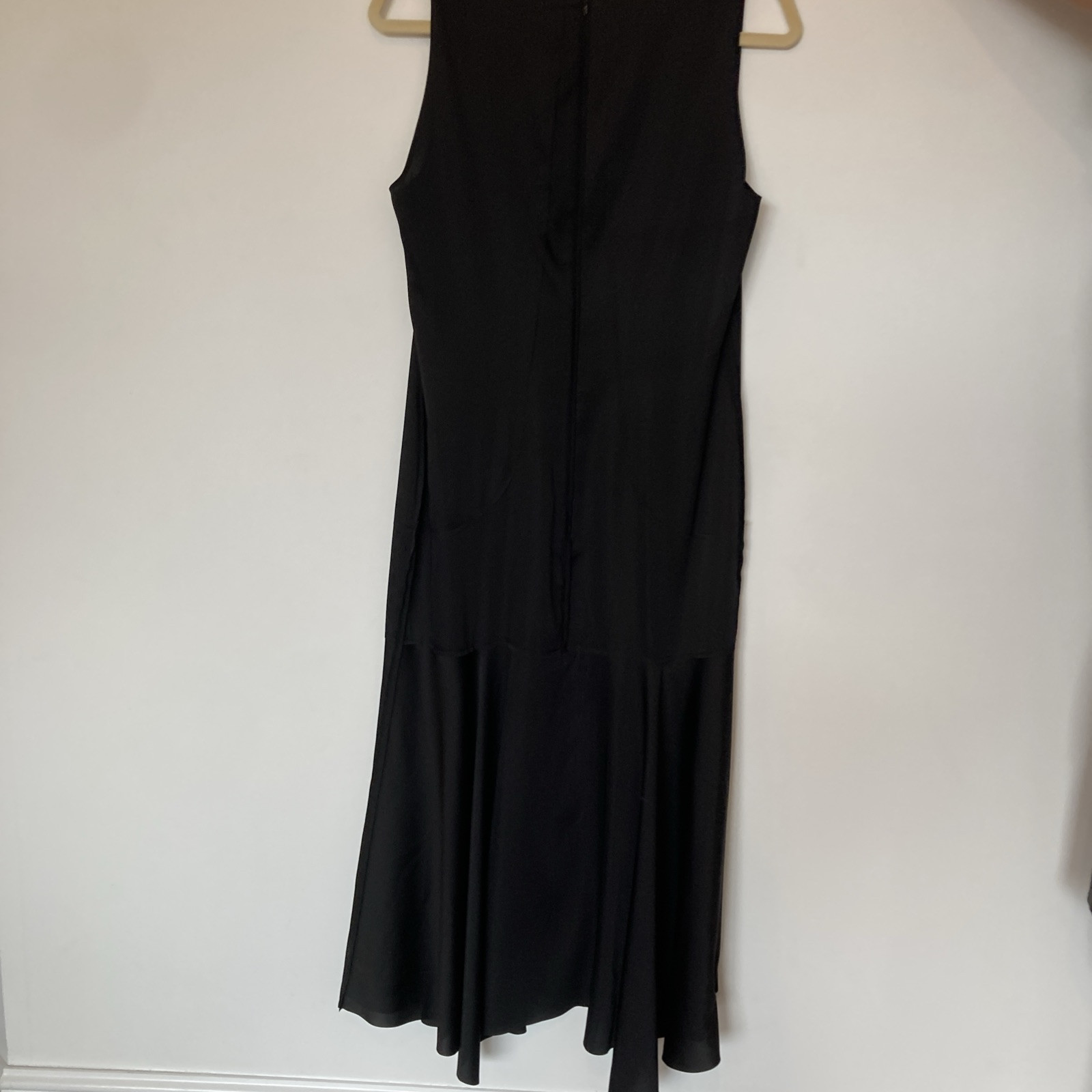 Cedric Charlier Womens Side Zip (used Once) Long Dress Black Italian Cut