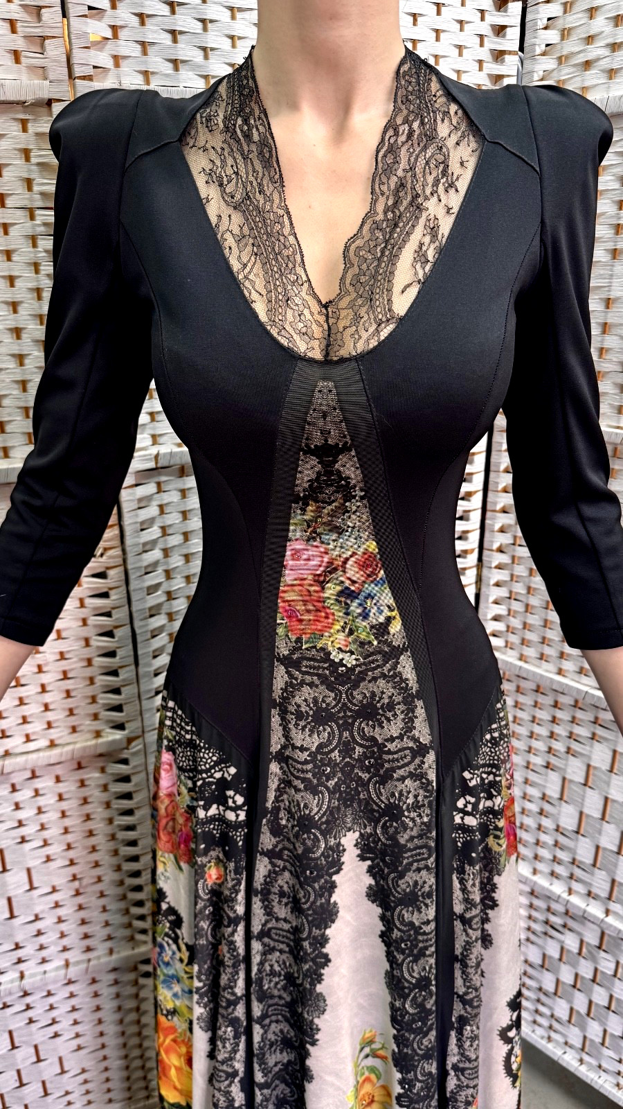 Michal Negrin Elegant Full length Floral Dress Size – 36 – NWT #2#